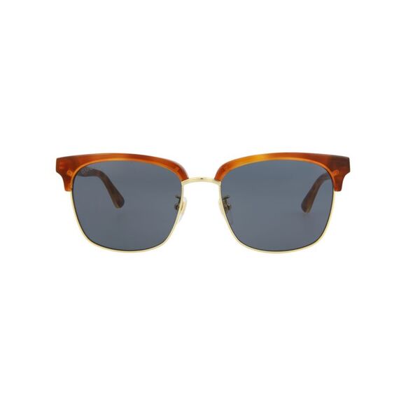 Gucci Square-Frame Acetate Sunglasses Brown Mens - Picture 1 of 6